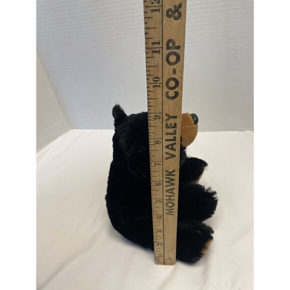 12" and 8” Soft Cuddly Sitting Black Bears Plush Aurora and Wild Republic Set - Picture 16 of 16